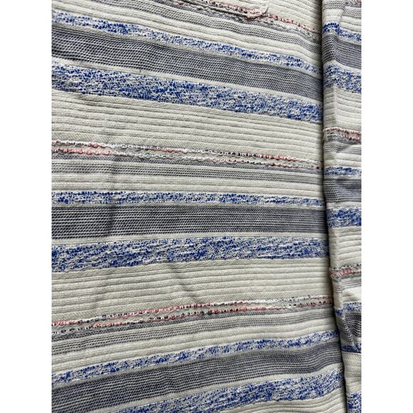 Tommy Bahama Shirt Mens XL Beige Blue Woven Stripe Button Front Casual - Picture 6 of 13